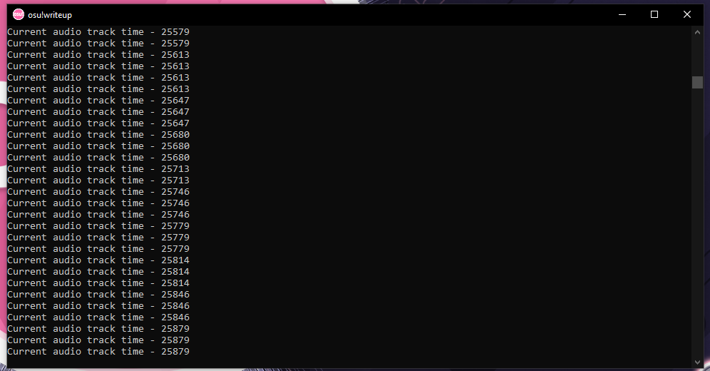 Final audio timer